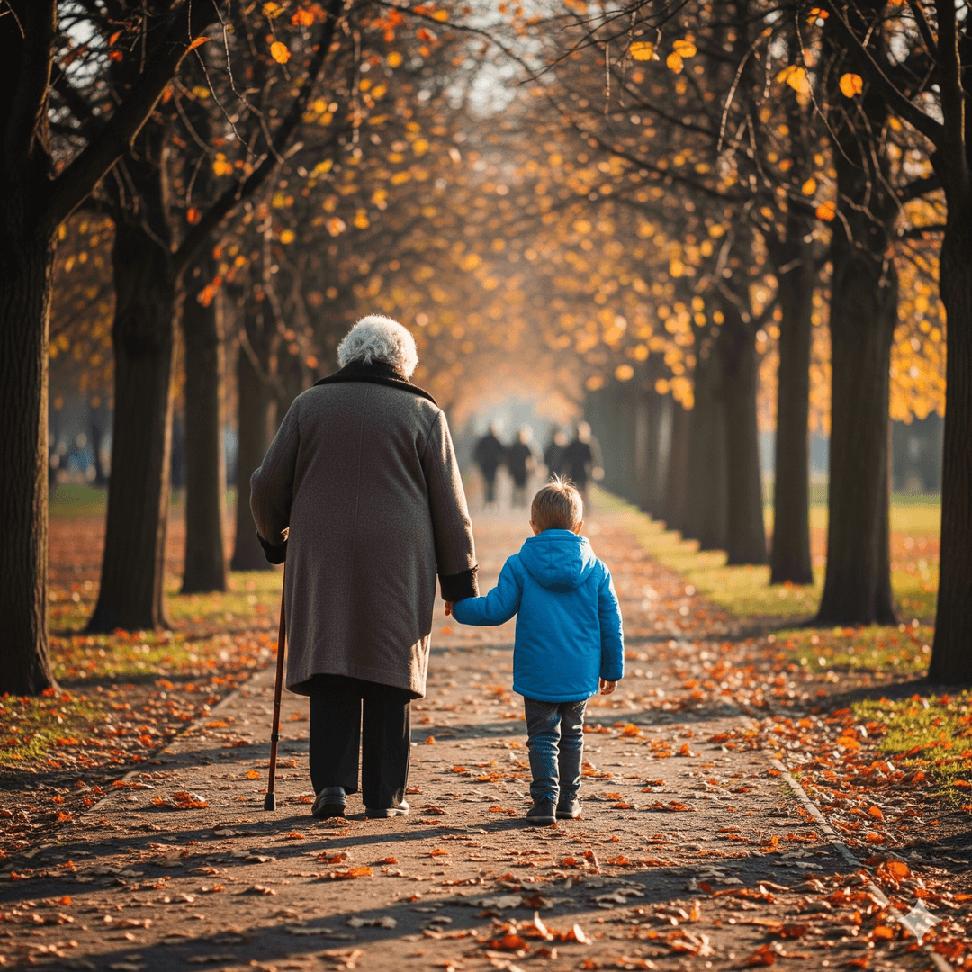 A peaceful park scene
